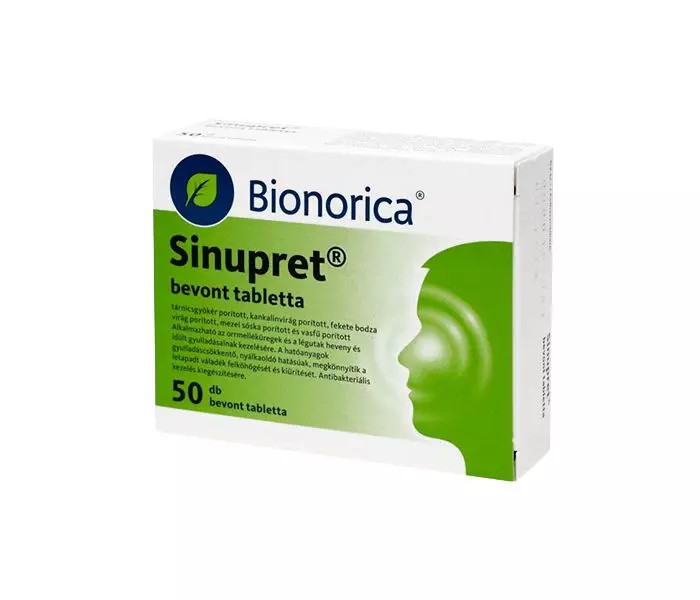 SINUPRET bevont tabletta 50 db Medicinanet hu gyógyszertár