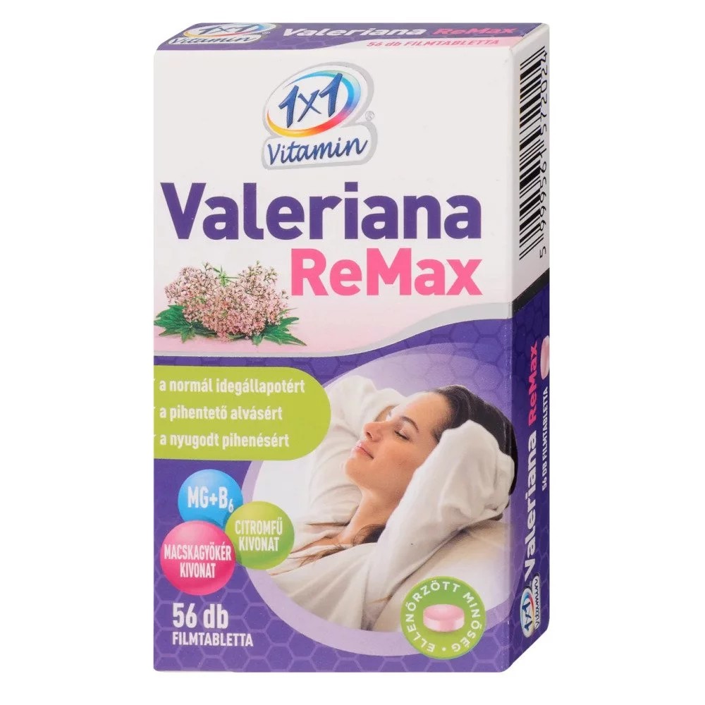 X Vitaday Valeriana Remax Filmtabletta Db Medicinanet