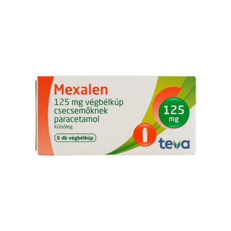 MEXALEN 125 mg végbélkúp csecsemőknek 6 db