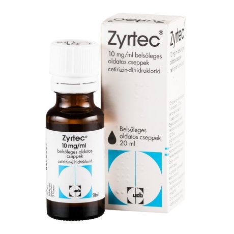 ZYRTEC 10 mg/ml belsőleges oldatos cseppek 20 ML