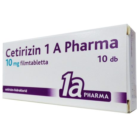 CETIRIZIN 1 A PHARMA 10 mg filmtabletta 10 db