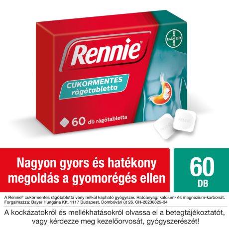 RENNIE cukormentes rágótabletta 60 db