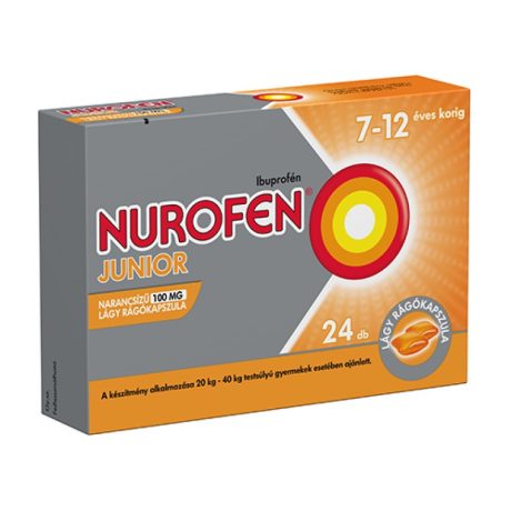 NUROFEN JUNIOR narancs 100 mg lágy rágókapszula 24 db