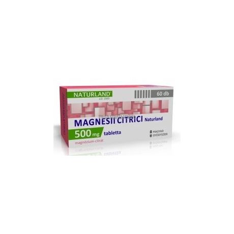 NATURLAND MAGNESII CITRICI 500 mg tabletta 60 db