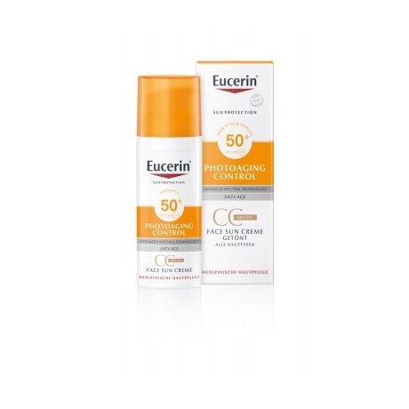 EUCERIN SUN FF50 photoaging control színezett medium 50 ml