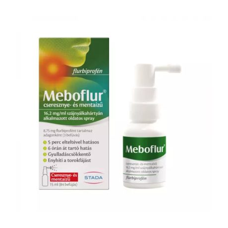 Meboflur cseresznye és menta ízű 16,2 mg/ml oldatos spray 15ml