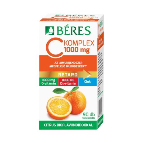 BÉRES C Komplex 1000 mg C+D3+Zn filmtabletta 90 db