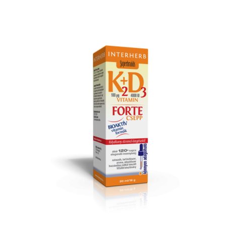 INTERHERB K2 + D3 vitamin forte csepp 20 ml