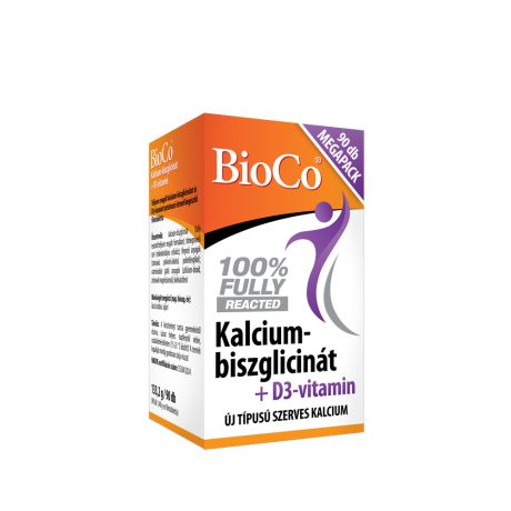 BIOCO KALCIUM-BISZGLICINÁT + D3-VITAMIN filmtabletta 90 db