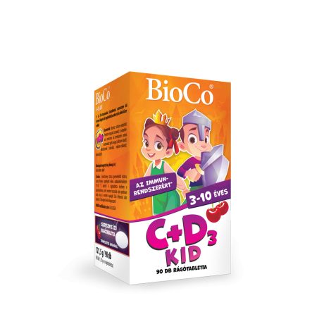 BIOCO C+D3 KID cseresznye ízű rágótabletta 90 db