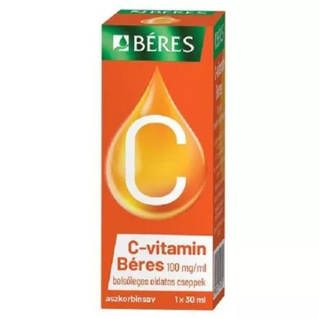 BÉRES C-VITAMIN 100 mg/ml belsőleges oldatos cseppek 30 ml