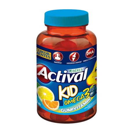 BÉRES ACTIVAL KID OMEGA-3 gumivitamin 50 db