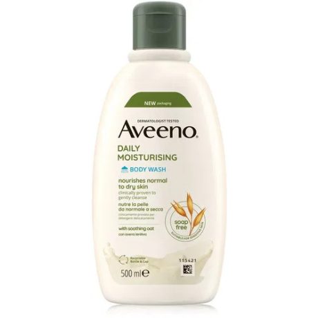 AVEENO DAILY MOISTURISING tusfürdő, enyhe illattal 500 ml