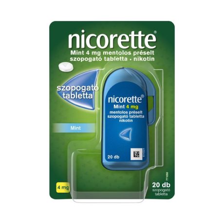 NICORETTE MINT 4 mg szopogató tabletta 20 db