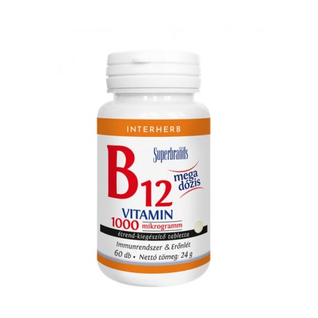 INTERHERB B12-VITAMIN 1000 mcg tabletta 60 db