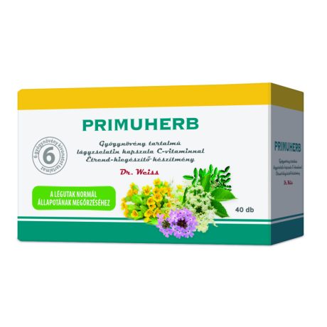 PRIMUHERB lágyzseltain kapszula C-vitaminnal 40 db