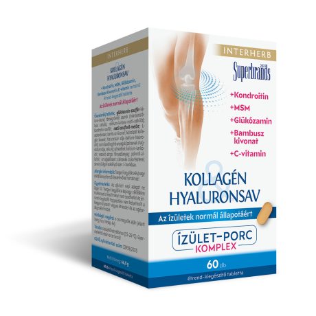 INTERHERB KOLLAGÉN és HYALURONSAV PORCÉPÍTŐ kapszula 60 db