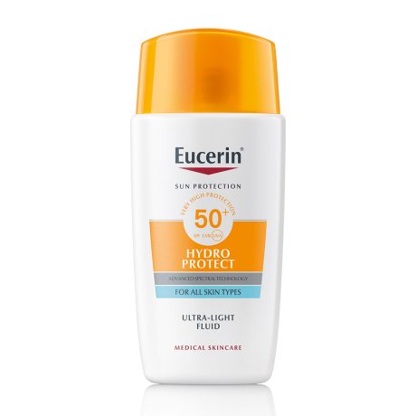 EUCERIN SUN hydro-ptotect ultra könnyű napozó fluid arcra SPF50+ 50 ml