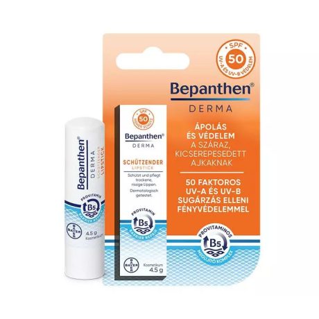 BEPANTHEN DERMA ajakápoló stift SPF50 4,5 g