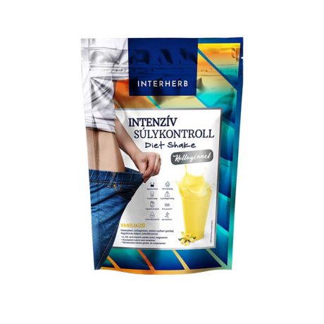 INTERHERB INTENZÍV SÚLYKONTROLL vaníliaízű diet shake kollagénnel 528 g