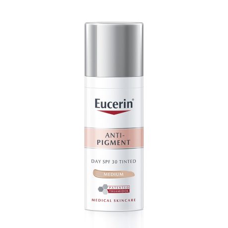 EUCERIN ANTI-PIGMENT FF30 színezett nappali arckrém medium 50 ml