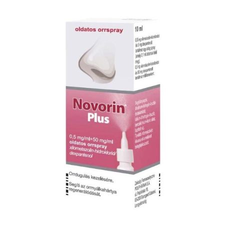 NOVORIN PLUS 0,5 mg/ml + 50 mg/ml oldatos orrspray 10 ml