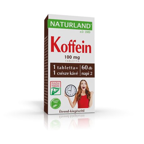 NATURLAND 100 mg KOFFEIN tabletta 60 db