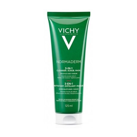 VICHY NORMADERM TRIACTIV 3in1 arctisztító, -radír és -maszk 125 ml