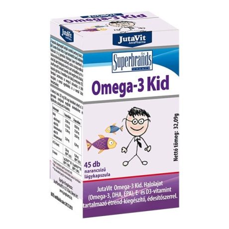  JUTAVIT OMEGA-3 KID lágykapszula 45 db