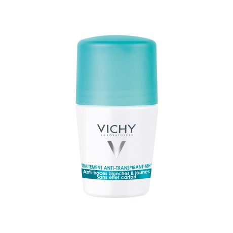 VICHY Izzadságszabályozó golyós dezodor intenzív hatással, foltmentes 50 ml