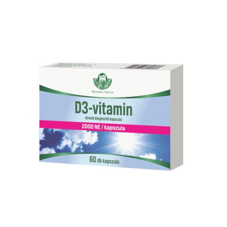 HERBÁRIA D3-VITAMIn 2000 NE lágyzselatin kapszula 60 db