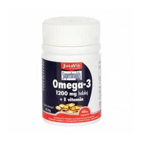 JUTAVIT OMEGA-3 halolaj 1200 mg + E-vitamin kapszula 40 DB