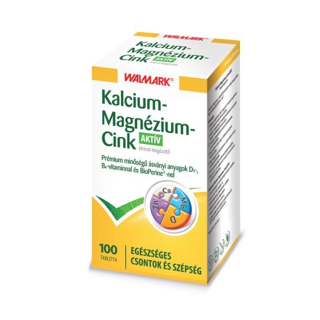 WALMARK KALCIUM MAGNÉZIUM CINK AKTÍV tabletta 100 db