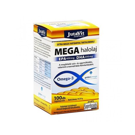 JUTAVIT MEGA OMEGA 3 HALOLAJ kapszula 100 doboz