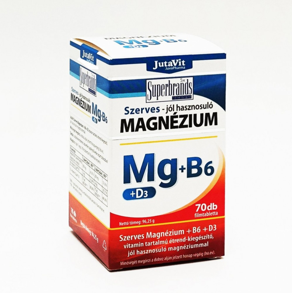 Jutavit Szerves MagnÉzium B6 D3 Tabletta 70 Db Medicinanet