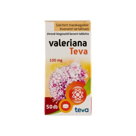 VALERIANA TEVA 100 mg bevont tabletta 50 db