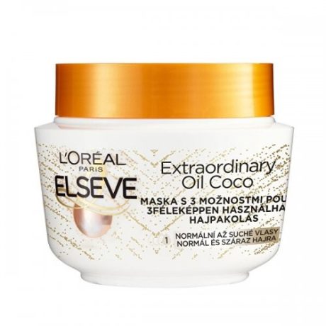 L' ORÉAL Paris Elseve Extraordinary Coco Oil hajpakolás, 300 ml